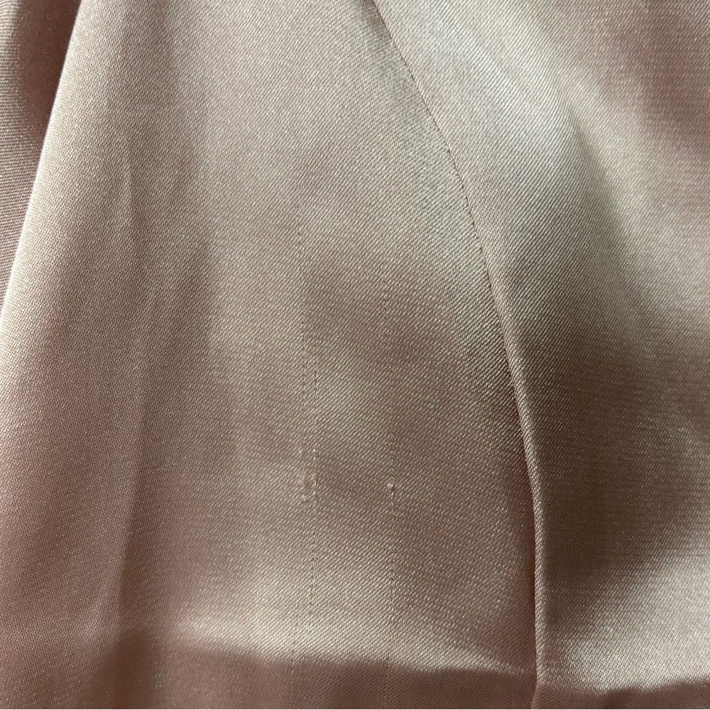 Express Pink Satin V-Neck Blouse - Picture 6 of 6